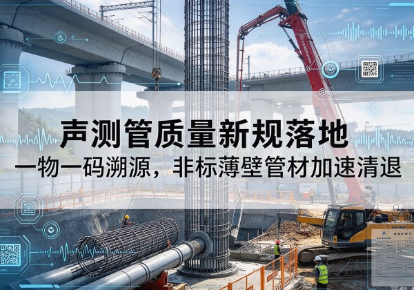 河津声测管质量新规落地，一物一码溯源，非标薄壁管材加速清退