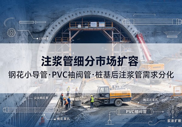 河津注浆管细分市场扩容，隧道钢花小导管、PVC 袖阀管、桩基后注浆管需求分化